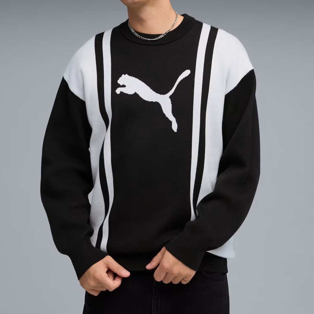 NWT Puma FUTURE.PUMA.ARCHIVE Men's Black and White Sweater size‎ medium